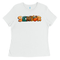 White fall senior 2023 Ladies Tee - BundleAndBundleShop