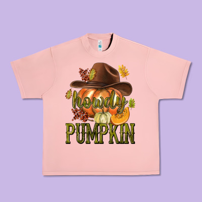 Howdy Pumpkin Urban Heavy Tee Designed By Texasbilliewilder