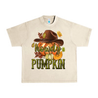 Sandshell Howdy Pumpkin Urban Heavy Tee - texasbilliewilder