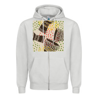 Dove Grey african drum seamless pattern Zipper Hoodie - BundleAndBundleShop