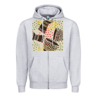 Heather Grey african drum seamless pattern Zipper Hoodie - BundleAndBundleShop
