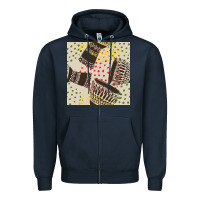 Navy african drum seamless pattern Zipper Hoodie - BundleAndBundleShop