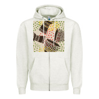 Oatmeal Heather african drum seamless pattern Zipper Hoodie - BundleAndBundleShop