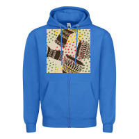 African Drum Seamless Pattern Zipper Hoodie | Teevron