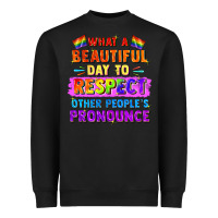 Black what a beautiful day to respect other people Heavyweight Sweatshirt - FaDigitalArtStudio
