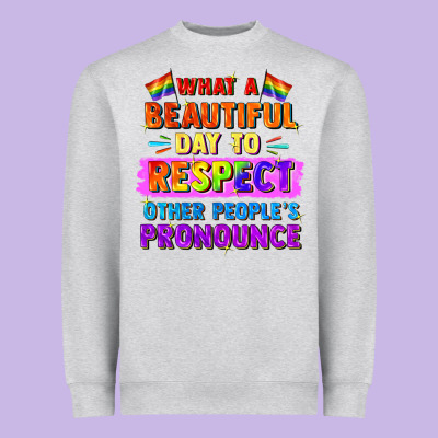 What A Beautiful Day To Respect Other People Heavyweight Sweatshirt Designed By Fadigitalartstudio