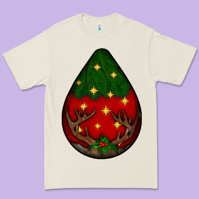 Christmas  Teardrop Premium Tee Designed By Bundleandbundleshop