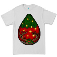 Dove Grey Christmas  teardrop Premium Tee - BundleAndBundleShop