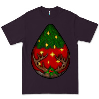 Plum Christmas  teardrop Premium Tee - BundleAndBundleShop