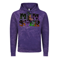 Cloud Purple Momster with witch Vintage Hoodie - NancyCooperArtShop