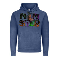 Vintage Denim Momster with witch Vintage Hoodie - NancyCooperArtShop