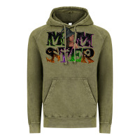 Vintage Olive Momster with witch Vintage Hoodie - NancyCooperArtShop