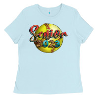 Baby Blue softball senior 2023 Ladies Tee - BundleAndBundleShop