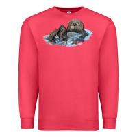 Cardinal california sea otter Premium Sweatshirt - LillyAllenDesigns