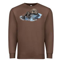 Chestnut california sea otter Premium Sweatshirt - LillyAllenDesigns