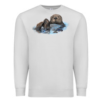 Dove Grey california sea otter Premium Sweatshirt - LillyAllenDesigns
