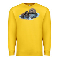 Lemon california sea otter Premium Sweatshirt - LillyAllenDesigns
