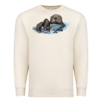 Sandshell california sea otter Premium Sweatshirt - LillyAllenDesigns