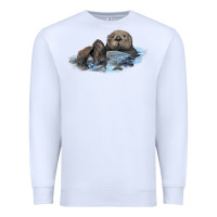 White california sea otter Premium Sweatshirt - LillyAllenDesigns