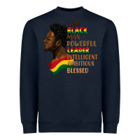 Navy I am black man Heavyweight Sweatshirt - FaDigitalArtStudio