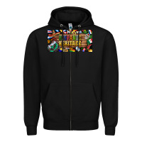 Black hispanic heritage license plate Zipper Hoodie - BundleAndBundleShop