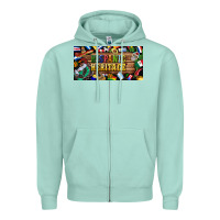 Seafoam hispanic heritage license plate Zipper Hoodie - BundleAndBundleShop