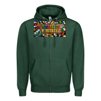 Sports Green hispanic heritage license plate Zipper Hoodie - BundleAndBundleShop