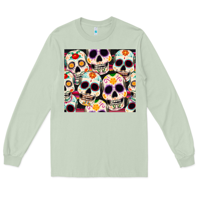 Cinco De Mayo Skull Long Sleeve Tee by CowGirlArtShop | Teevron