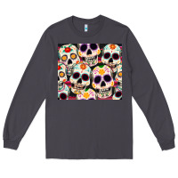 Smoke cinco de mayo skull Long Sleeve Tee - CowGirlArtShop