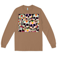Toasted Coconut cinco de mayo skull Long Sleeve Tee - CowGirlArtShop