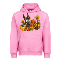 Fuchsia Pink donkey sunflower and pumpkin farm Urban Hoodie - BarkalooDesign
