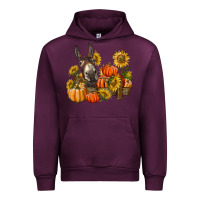 Mauve Wine donkey sunflower and pumpkin farm Urban Hoodie - BarkalooDesign