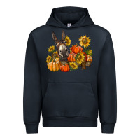 Navy donkey sunflower and pumpkin farm Urban Hoodie - BarkalooDesign
