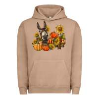 Pigment Burro donkey sunflower and pumpkin farm Urban Hoodie - BarkalooDesign