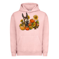 Pigment Salmon donkey sunflower and pumpkin farm Urban Hoodie - BarkalooDesign