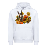 White donkey sunflower and pumpkin farm Urban Hoodie - BarkalooDesign