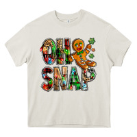 Cream Oh snap Christmas Heavy Core Tee - NancyCooperArtShop