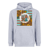 Heather Grey western fall mama Heavyweight Hoodie - LillyAllenDesigns