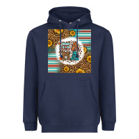 Navy western fall mama Heavyweight Hoodie - LillyAllenDesigns