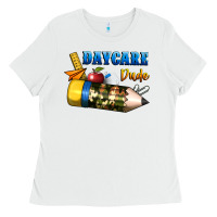 White daycare dude Ladies Tee - BundleAndBundleShop