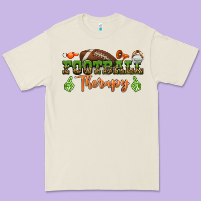Football Therapy Premium Tee Designed By Bundleandbundleshop
