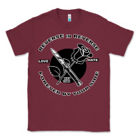 Burgundy Reverse ın Reverse Love Hate Forever By Your Sıde Classic Tee - Bettercallsaul