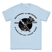 Dusty Blue Reverse ın Reverse Love Hate Forever By Your Sıde Classic Tee - Bettercallsaul