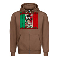 Chestnut mexican messy bun mamacita Zipper Hoodie - BundleAndBundleShop