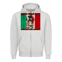 Dove Grey mexican messy bun mamacita Zipper Hoodie - BundleAndBundleShop