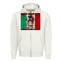Oatmeal Heather mexican messy bun mamacita Zipper Hoodie - BundleAndBundleShop