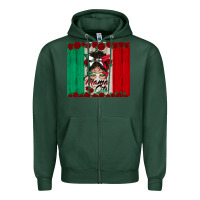 Sports Green mexican messy bun mamacita Zipper Hoodie - BundleAndBundleShop