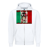 White mexican messy bun mamacita Zipper Hoodie - BundleAndBundleShop