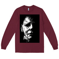 Burgundy michael, myers, halloween Long Sleeve Tee - tuanDangUi