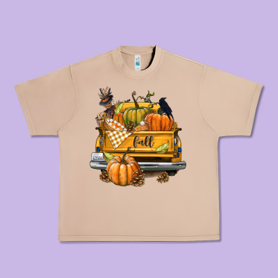 Fall Truck Urban Heavy Tee Designed By Texasbilliewilder